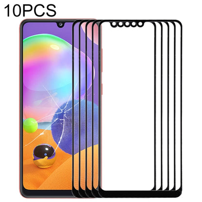 Pour Samsung Galaxy A31, 10 pièces, lentille extérieure en verre pour écran avant