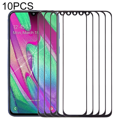 Pour Samsung Galaxy A40, 10 pièces, lentille extérieure en verre pour écran avant