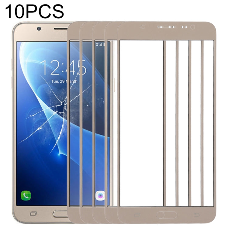 Pour Samsung Galaxy J7 (2016), J710F, J710FN, J710M/MN, J7108, 10 pièces, lentille extérieure en verre pour écran avant