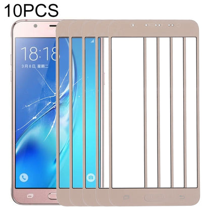 Pour Samsung Galaxy J5 (2016) / J510FN / J510F / J510G / J510Y / J510M, 10 pièces, lentille extérieure en verre pour écran avant
