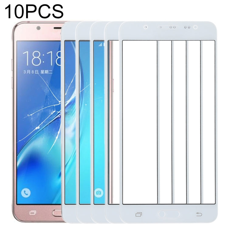 Pour Samsung Galaxy J5 (2016) / J510FN / J510F / J510G / J510Y / J510M, 10 pièces, lentille extérieure en verre pour écran avant