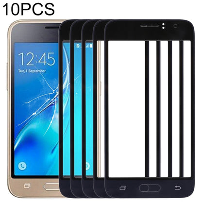 Pour Samsung Galaxy J1 (2016) / J120, 10 pièces, lentille extérieure en verre pour écran avant