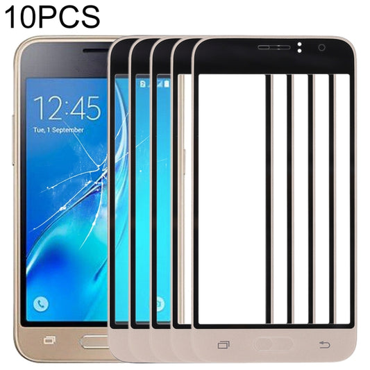 Pour Samsung Galaxy J1 (2016) / J120, 10 pièces, lentille extérieure en verre pour écran avant