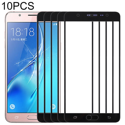 Pour Samsung Galaxy J7 Max, 10 pièces, lentille extérieure en verre pour écran avant