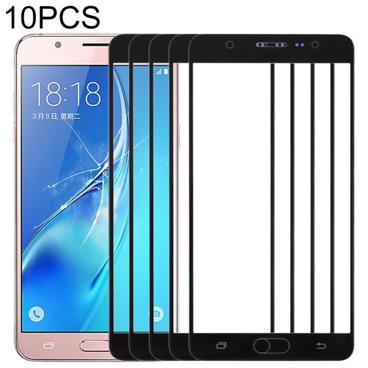Pour Samsung Galaxy J7 Max, 10 pièces, lentille extérieure en verre pour écran avant