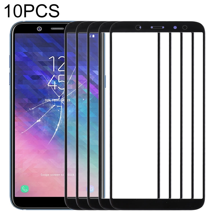 Pour Samsung Galaxy A6 (2018) 10 pièces lentille extérieure en verre pour écran avant