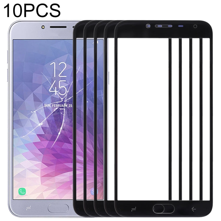 Pour Samsung Galaxy J4 (2018), 10 pièces, lentille extérieure en verre pour écran avant