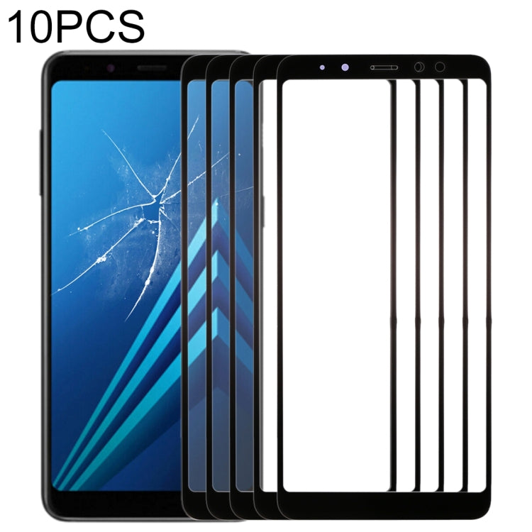 Pour Samsung Galaxy A8 (2018) 10 pièces lentille extérieure en verre pour écran avant