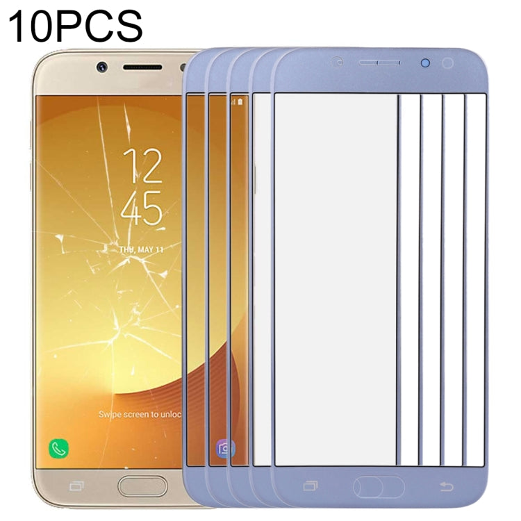 Pour Samsung Galaxy J7 (2017) / J730 10 pièces lentille extérieure en verre pour écran avant