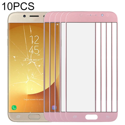Pour Samsung Galaxy J7 (2017) / J730 10 pièces lentille extérieure en verre pour écran avant