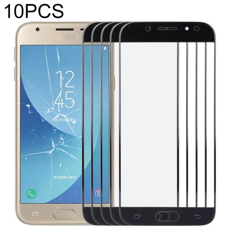 Pour Samsung Galaxy J3 2017 / J330 10pcs lentille extérieure en verre pour écran avant