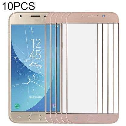 Pour Samsung Galaxy J3 2017 / J330 10pcs lentille extérieure en verre pour écran avant
