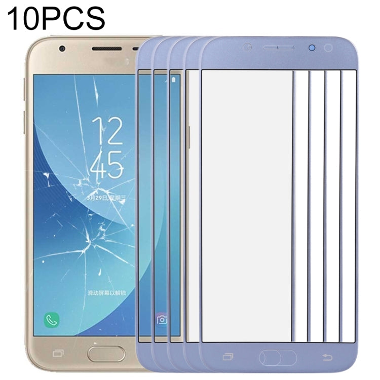 Pour Samsung Galaxy J3 2017 / J330 10pcs lentille extérieure en verre pour écran avant