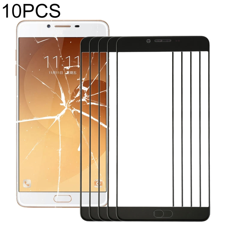 Pour Samsung Galaxy C9 Pro / C900 10pcs lentille extérieure en verre d'écran avant