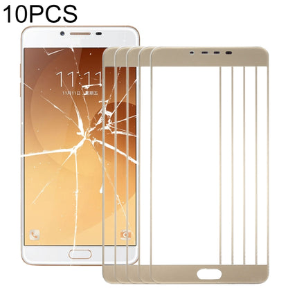 Pour Samsung Galaxy C9 Pro / C900 10pcs lentille extérieure en verre d'écran avant