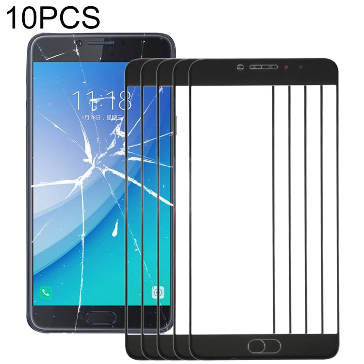 Pour Samsung Galaxy C7 Pro / C701 10 pièces lentille extérieure en verre d'écran avant