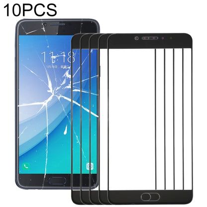 Pour Samsung Galaxy C7 Pro / C701 10 pièces lentille extérieure en verre d'écran avant