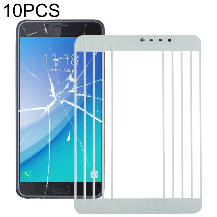 Pour Samsung Galaxy C7 Pro / C701 10 pièces lentille extérieure en verre d'écran avant