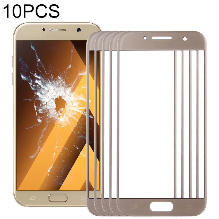 Pour Samsung Galaxy A5 (2017) / A520 10 pièces lentille extérieure en verre pour écran avant