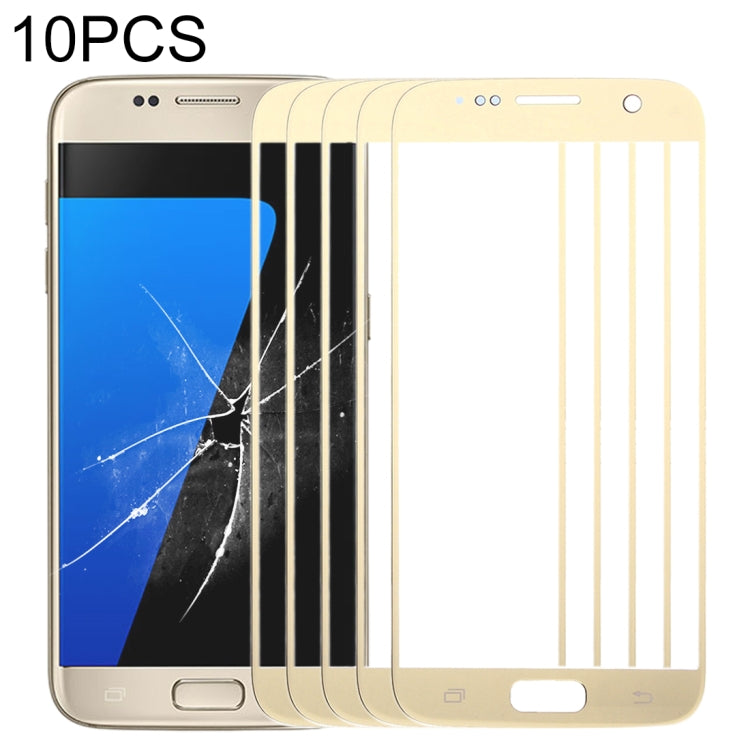Pour Samsung Galaxy S7 / G930 10pcs lentille extérieure en verre pour écran avant