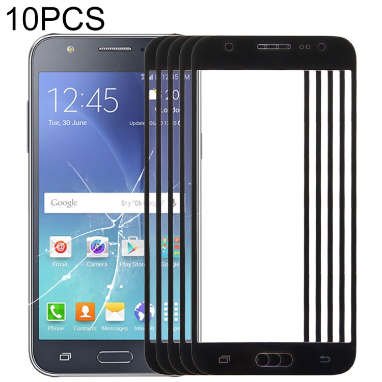 Pour Samsung Galaxy J5 / J500 10pcs lentille extérieure en verre d'écran avant