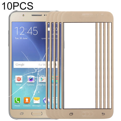 Pour Samsung Galaxy J5 / J500 10pcs lentille extérieure en verre d'écran avant