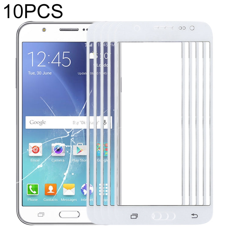Pour Samsung Galaxy J5 / J500 10pcs lentille extérieure en verre d'écran avant