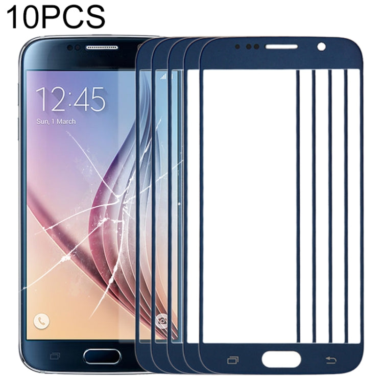 Pour Samsung Galaxy S6 / G920F 10pcs lentille extérieure en verre pour écran avant