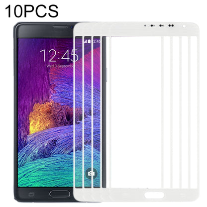 Pour Samsung Galaxy Note 4 / N910 10pcs lentille extérieure en verre pour écran avant