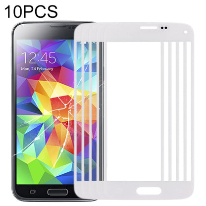 Pour Samsung Galaxy S5 mini, 10 pièces, lentille extérieure en verre pour écran avant