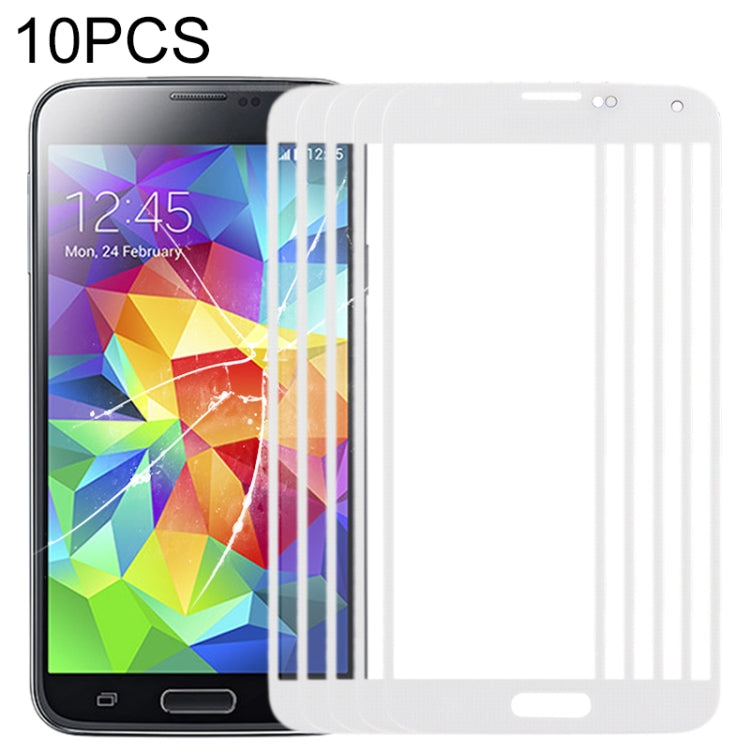 Pour Samsung Galaxy S5 / G900 10pcs lentille extérieure en verre pour écran avant