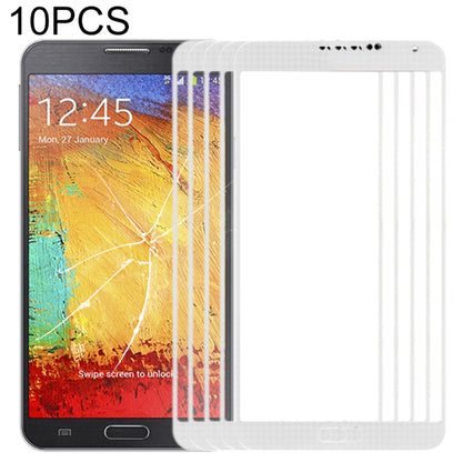 Pour Samsung Galaxy Note III / N9000, 10 pièces, lentille extérieure en verre pour écran avant