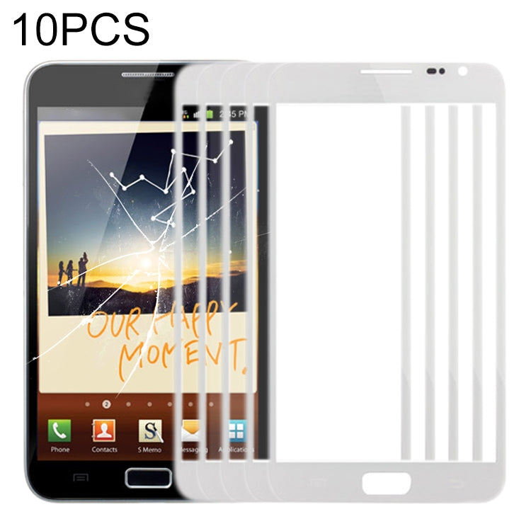 Pour Samsung Galaxy Note N7000/i9220, 10 pièces, lentille extérieure en verre pour écran avant