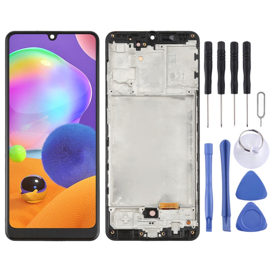 Écran LCD en matériau OLED et numériseur complet avec cadre pour Samsung Galaxy A31 SM-A315 (6,33 pouces)