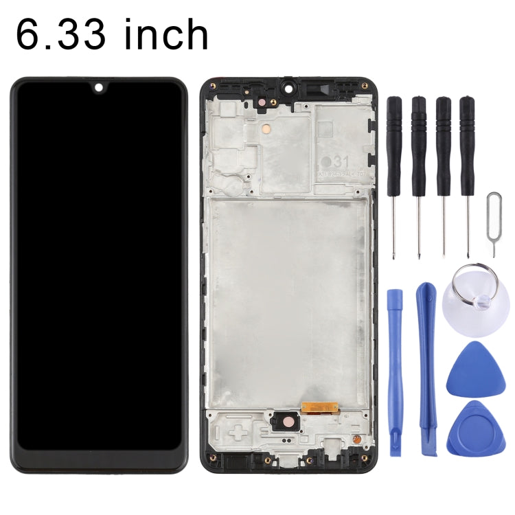 Écran LCD en matériau OLED et numériseur complet avec cadre pour Samsung Galaxy A31 SM-A315 (6,33 pouces)