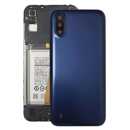 Pour Samsung Galaxy A01 SM-015F Couvercle arrière de la batterie avec objectif d'appareil photo
