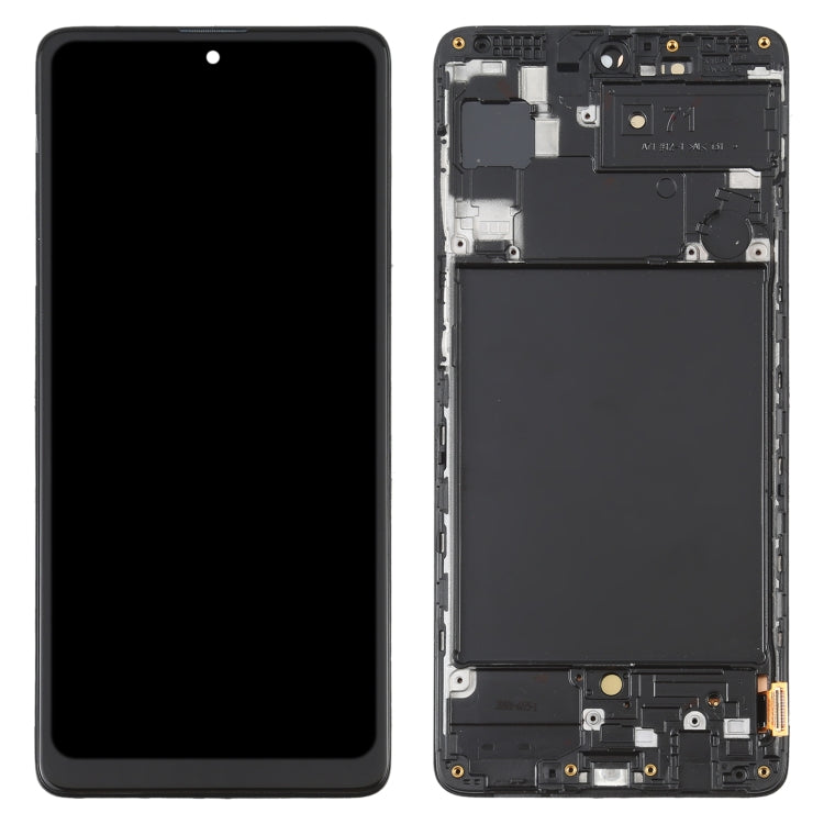 Écran LCD en matériau OLED et numériseur complet avec cadre pour Samsung Galaxy A71 SM-A715 (6,39 pouces)