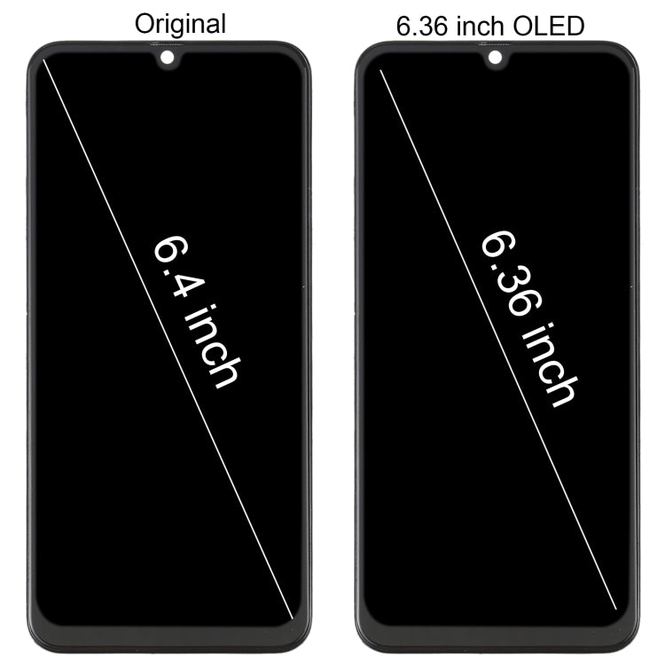 Écran LCD matériel OLED et assemblage complet de numériseur avec cadre pour Samsung Galaxy M21 SM-M215