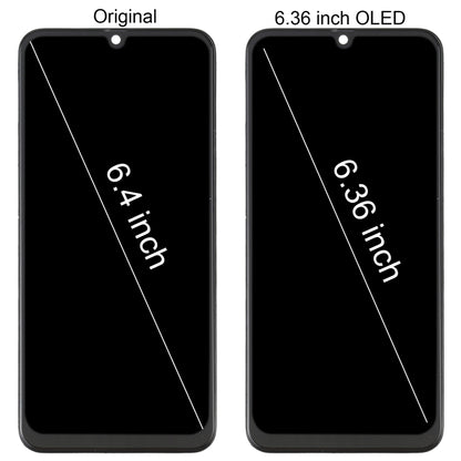 Écran LCD matériel OLED et assemblage complet de numériseur avec cadre pour Samsung Galaxy M21 SM-M215