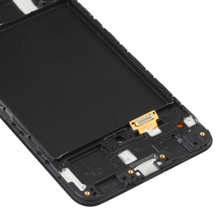 Écran LCD matériel OLED et assemblage complet de numériseur avec cadre pour Samsung Galaxy A50 SM-A505