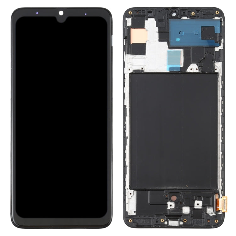 Écran LCD en matériau OLED et numériseur complet avec cadre pour Samsung Galaxy A70 SM-A705 (6,39 pouces)