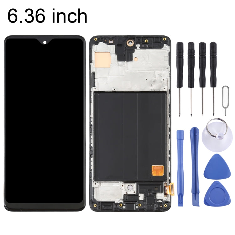 Écran LCD en matériau OLED et numériseur complet avec cadre pour Samsung Galaxy A51 4G SM-A515 (6,36 pouces)