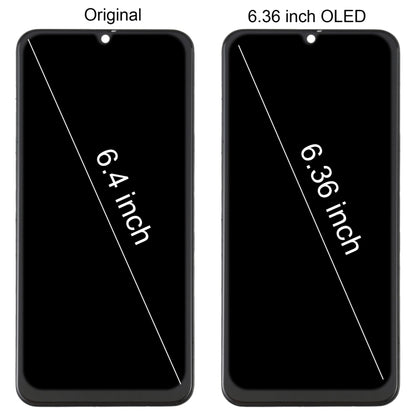Écran LCD matériel OLED et assemblage complet de numériseur avec cadre pour Samsung Galaxy A30 SM-A305