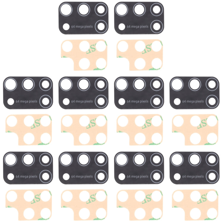 Pour Samsung Galaxy M31 / Galaxy M31 Prime SM-M315 10pcs Objectif de caméra arrière