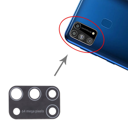 Pour Samsung Galaxy M31 / Galaxy M31 Prime SM-M315 10pcs Objectif de caméra arrière