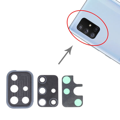 Pour Samsung Galaxy A71 5G SM-A716 10 pièces couvercle d'objectif d'appareil photo