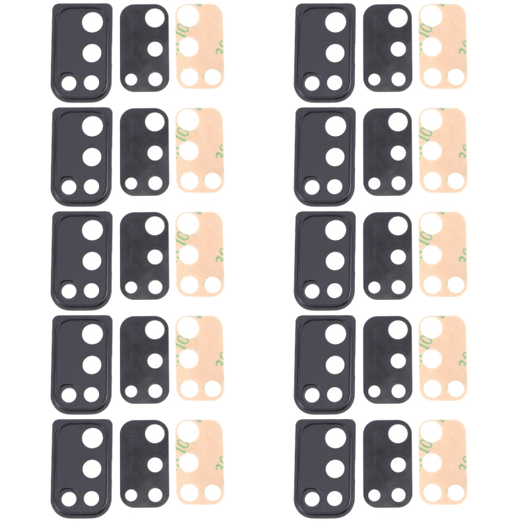 Pour Samsung Galaxy M21 SM-M215 10 pièces couvercle d'objectif d'appareil photo