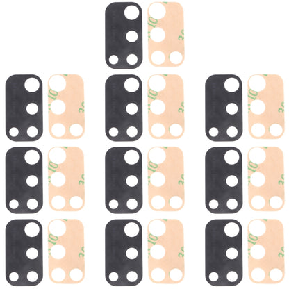 Objectif de caméra arrière pour Samsung Galaxy M21 SM-M215, 10 pièces