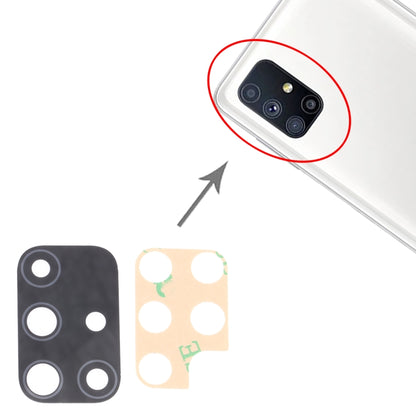 Objectif de caméra arrière pour Samsung Galaxy M51 SM-M515, 10 pièces