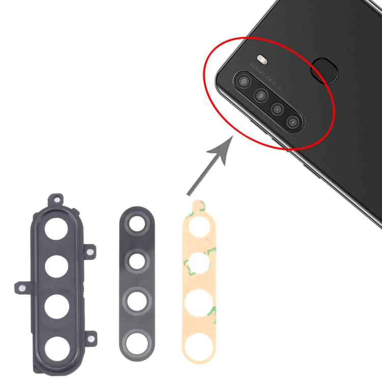 Pour Samsung Galaxy A21 SM-A215 10 pièces couvercle d'objectif d'appareil photo